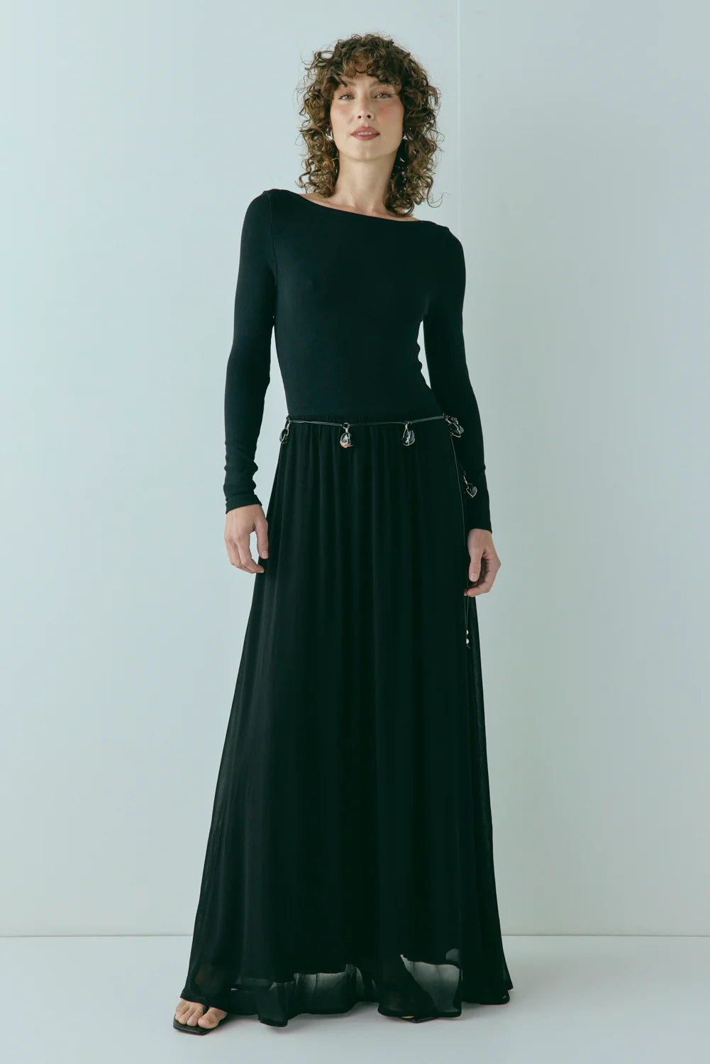 Abbey Maxi Dress Black - Image 5