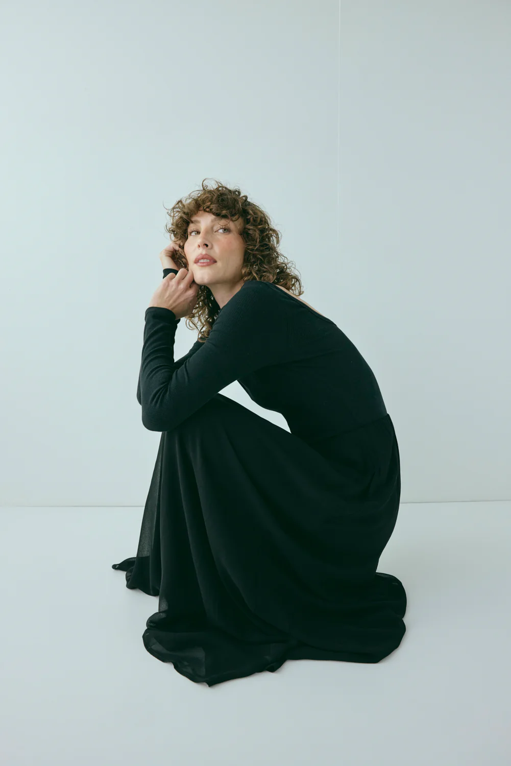 Abbey Maxi Dress Black - Image 7
