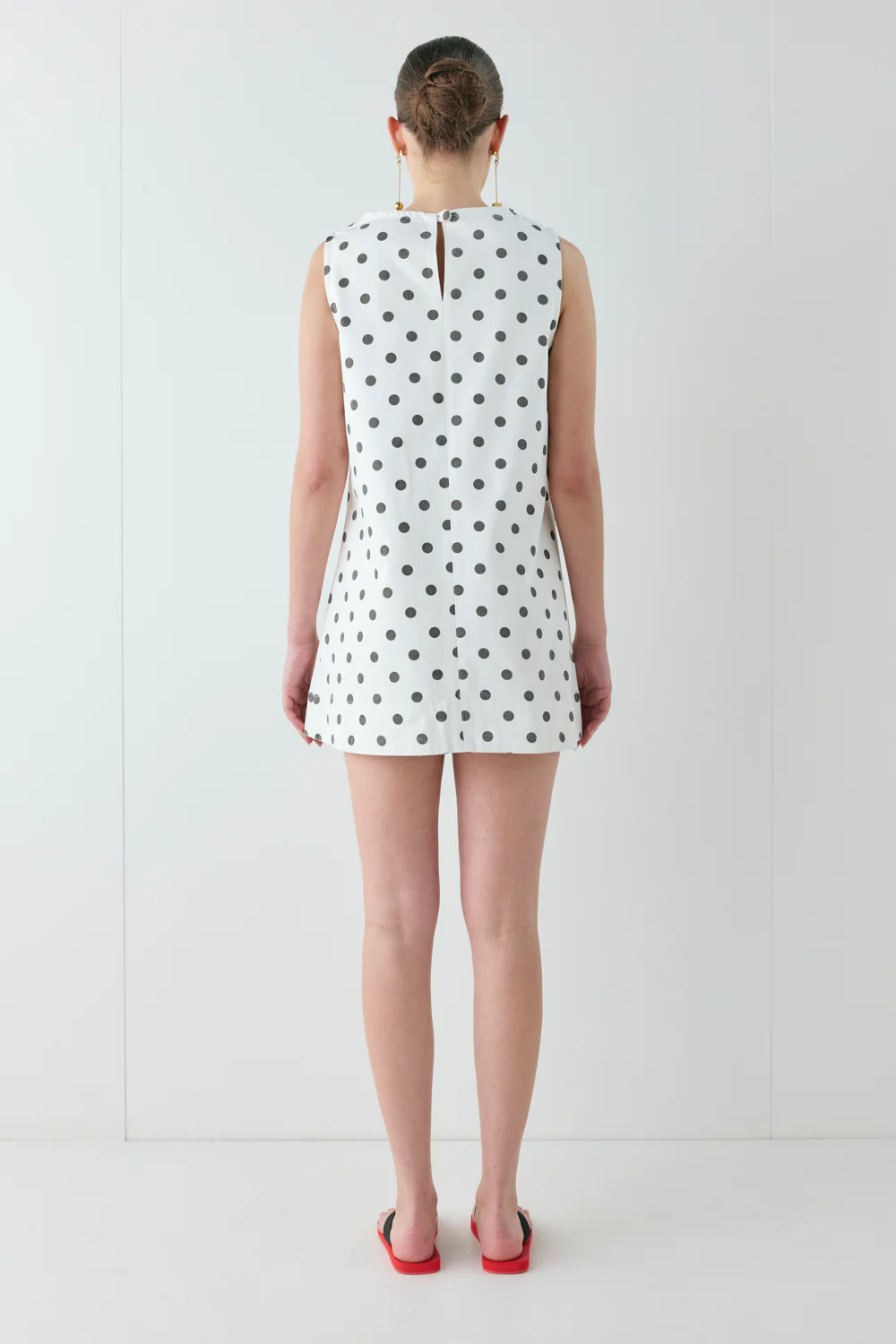 Aftersun Denim Mini Dress Polka Dot - Image 7