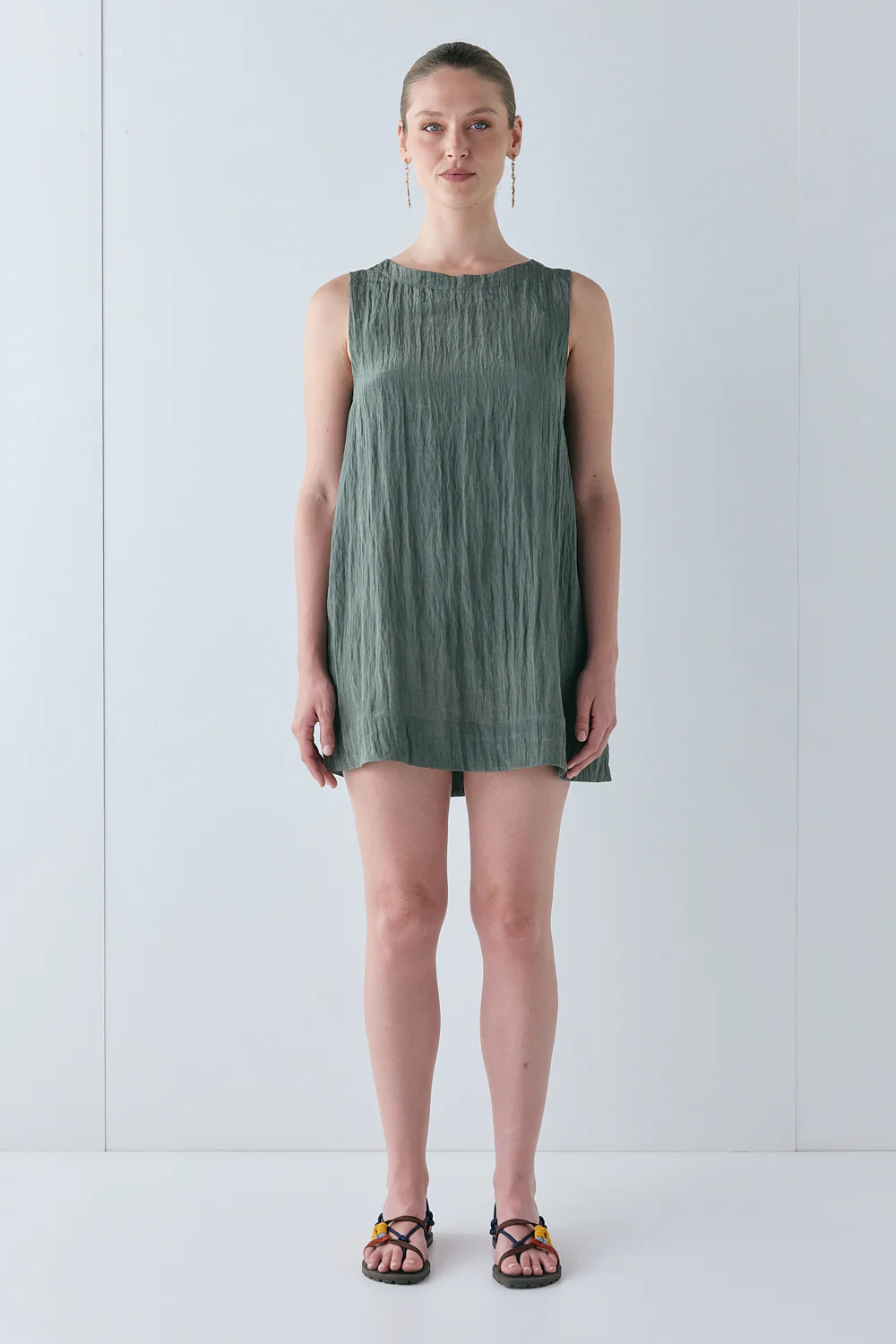 Aftersun Mini Dress Khaki