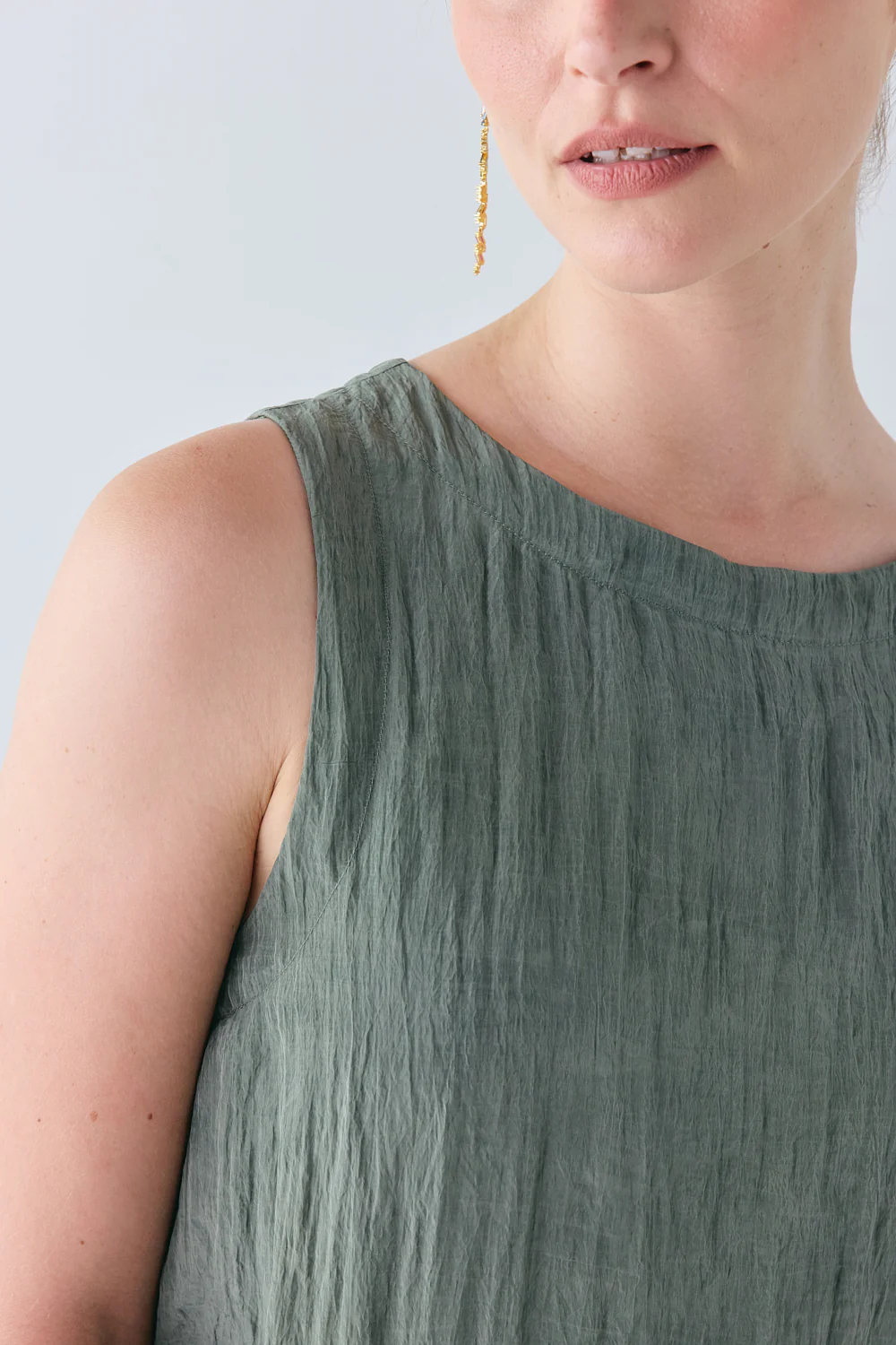 Aftersun Mini Dress Khaki - Image 5