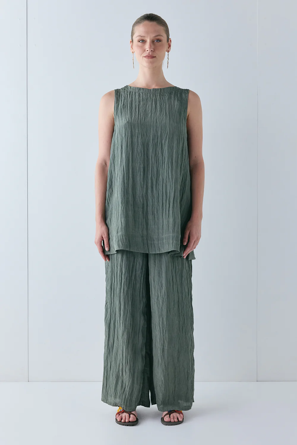 Aftersun Mini Dress Khaki - Image 7