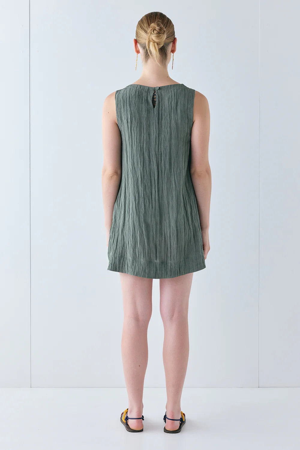 Aftersun Mini Dress Khaki - Image 8