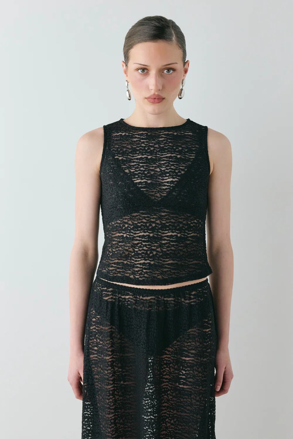 Alexis Lace Top Black