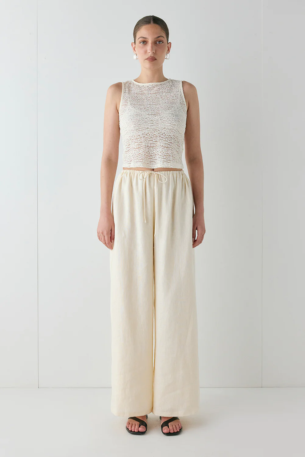 Alexis Lace Top Cream - Image 3