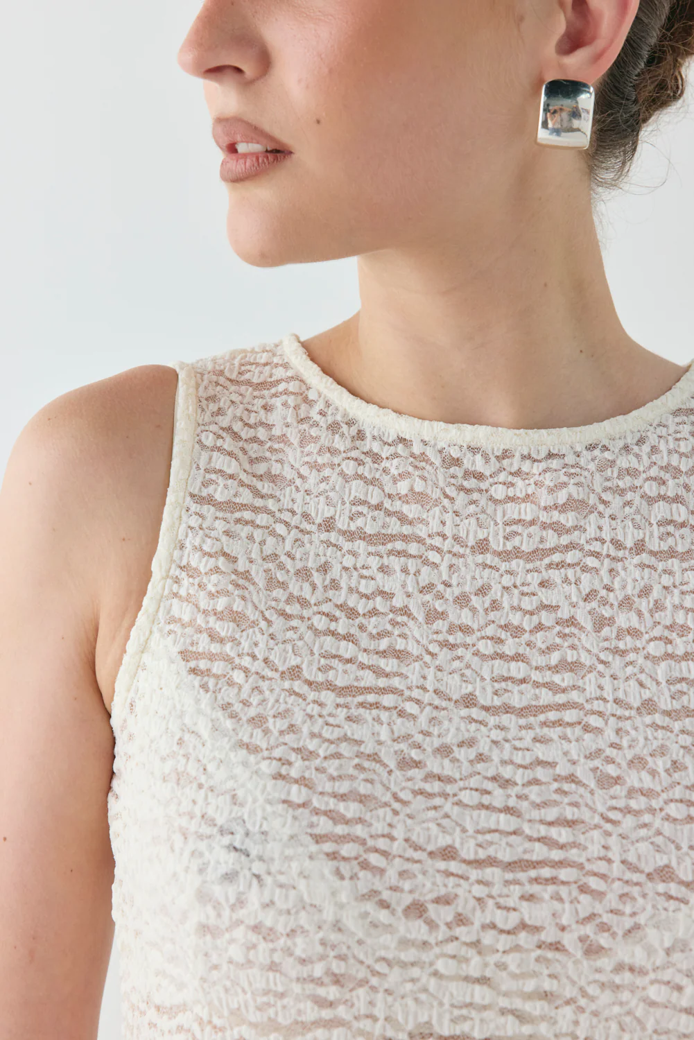 Alexis Lace Top Cream - Image 5