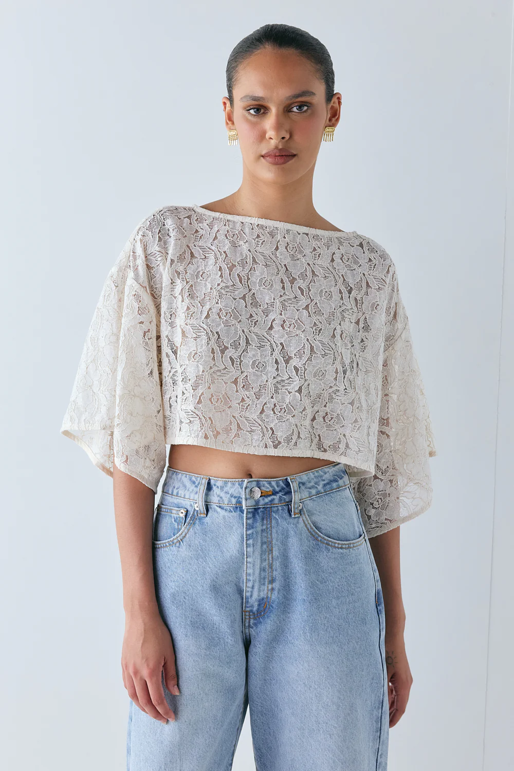 Alix Lace Top Cream