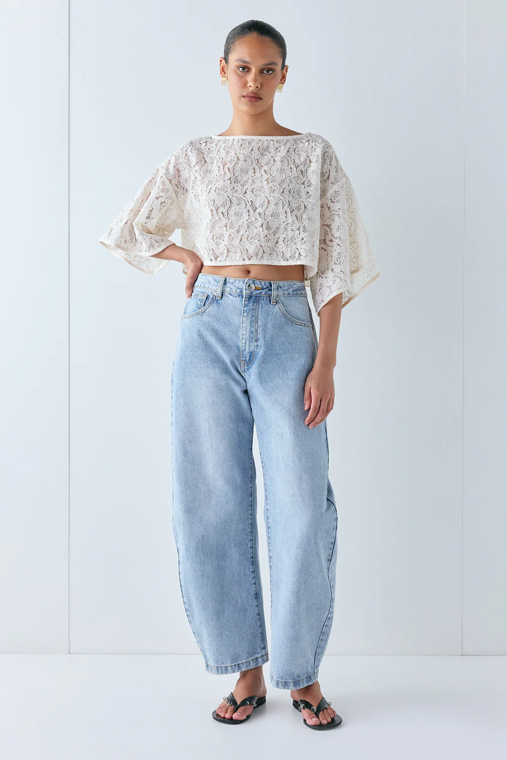 Alix Lace Top Cream - Image 3