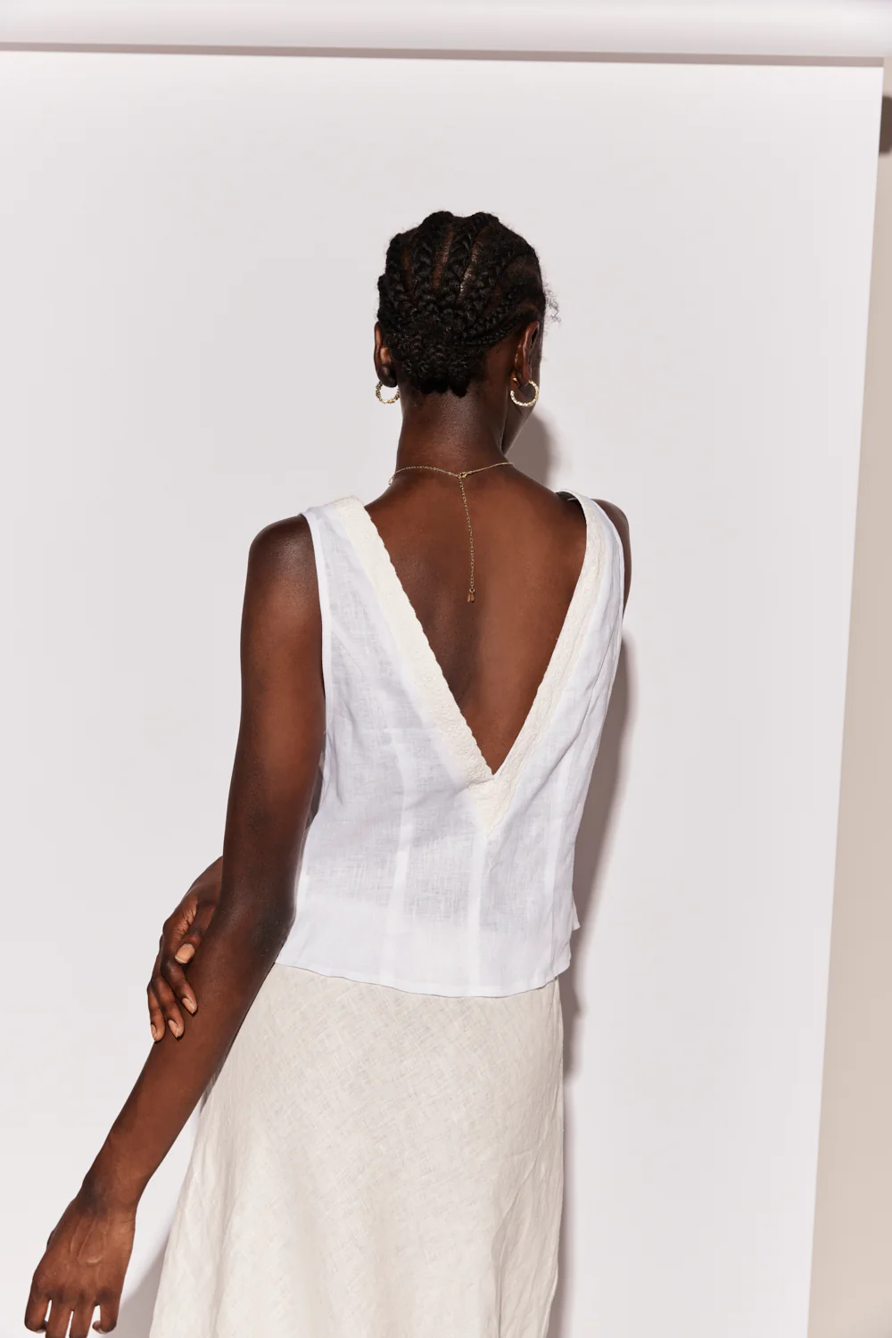 Allegra Linen Top White - Image 6