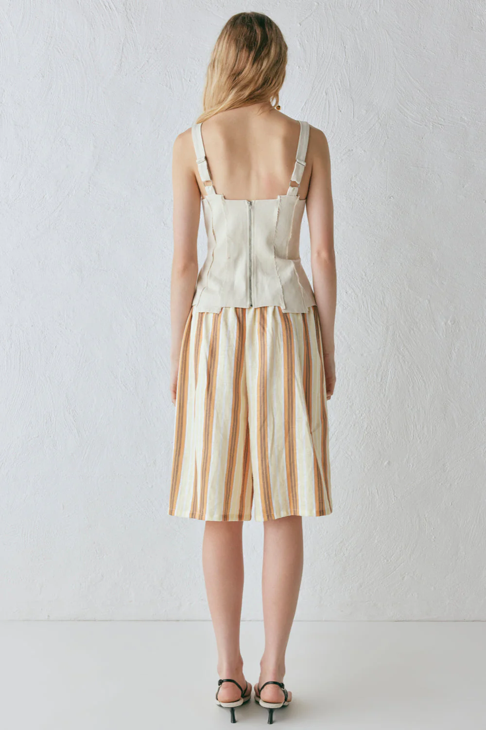 Ama Linen Bermuda Shorts Stripe - Image 8