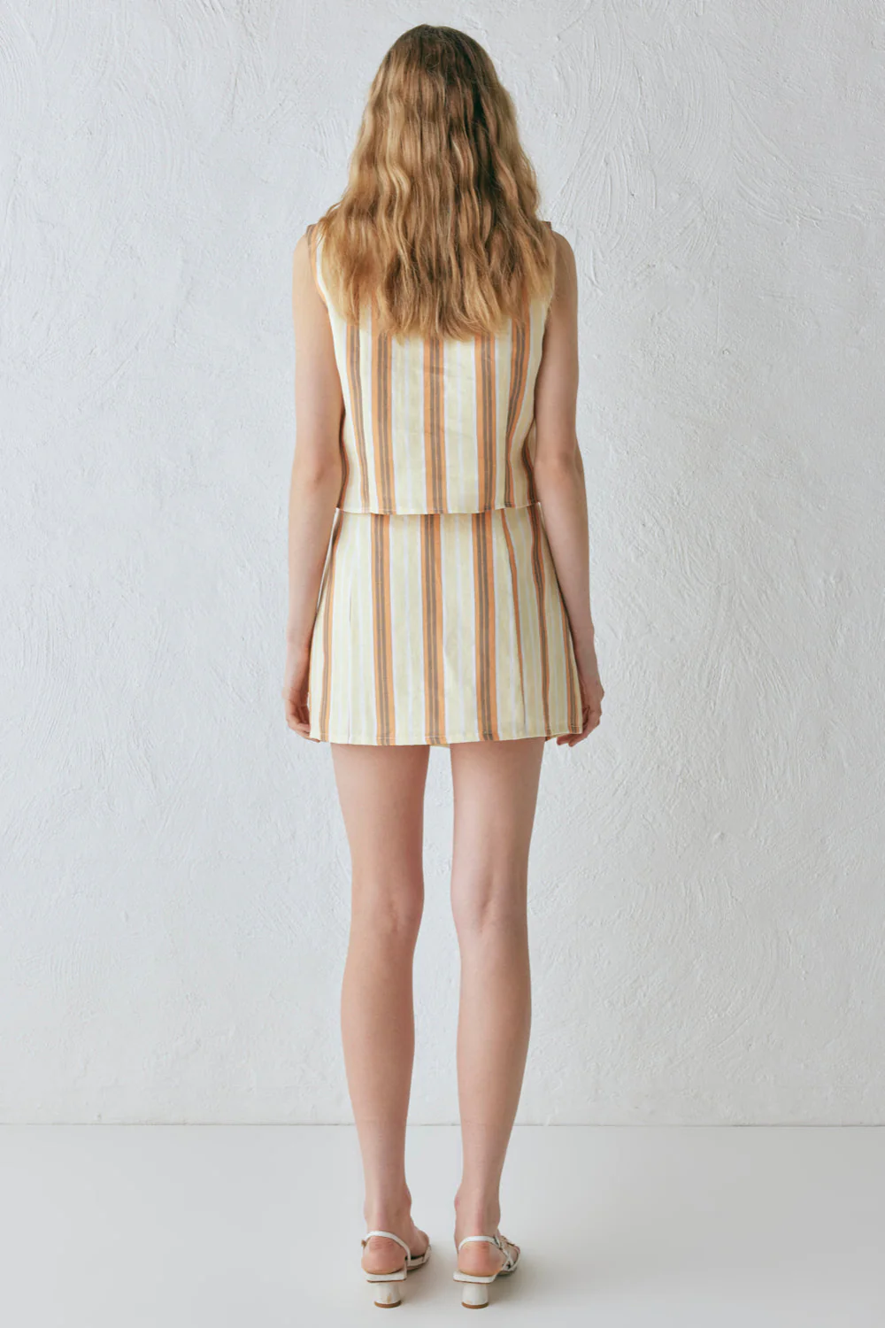 Ama Linen Mini Skirt Stripe - Image 7