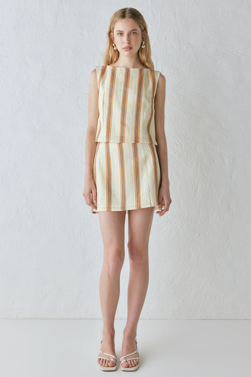 Ama Linen Top Stripe