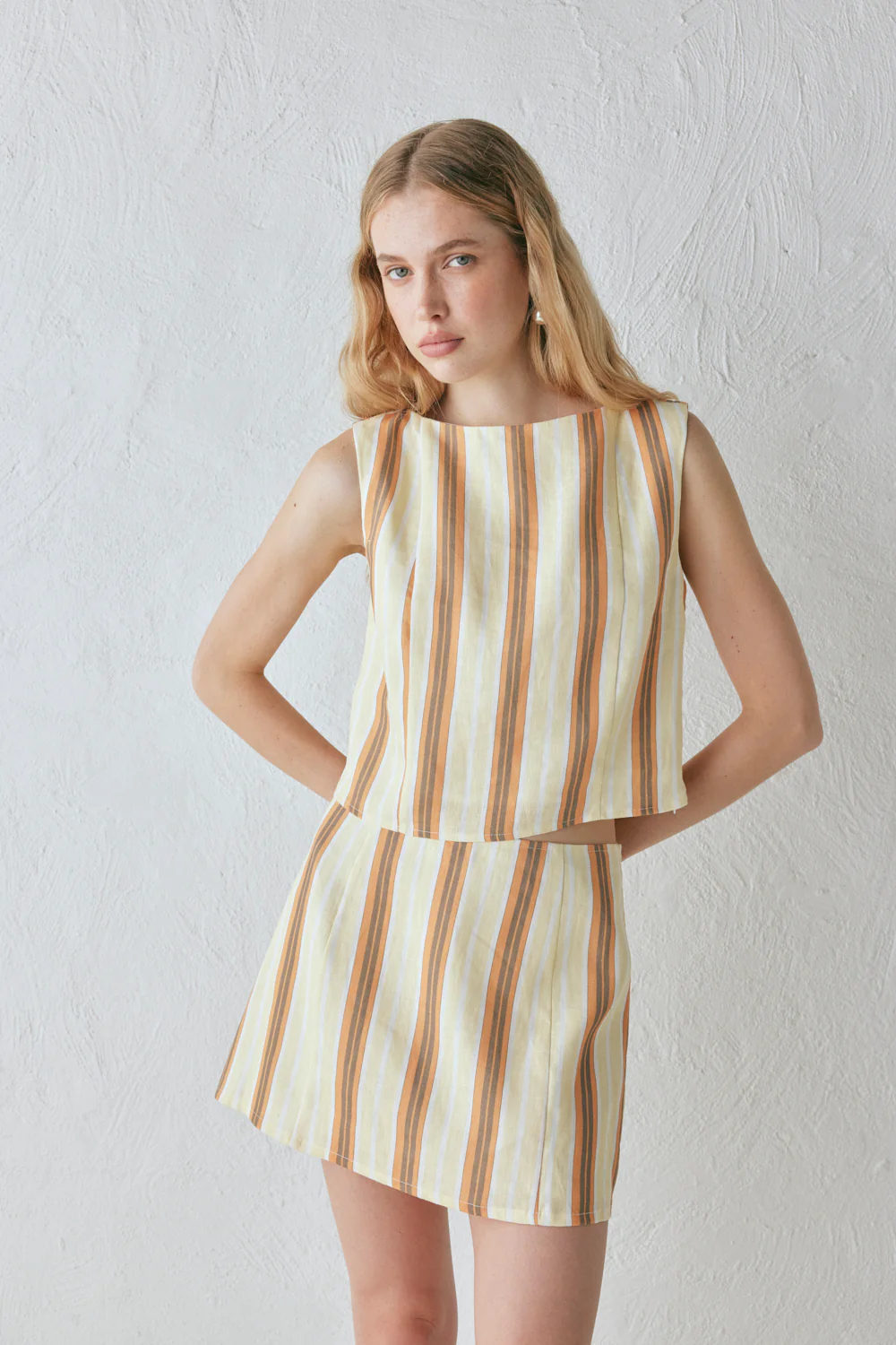 Ama Linen Top Stripe - Image 3