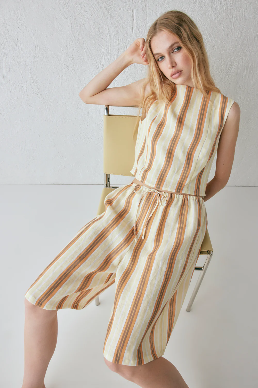 Ama Linen Top Stripe - Image 4