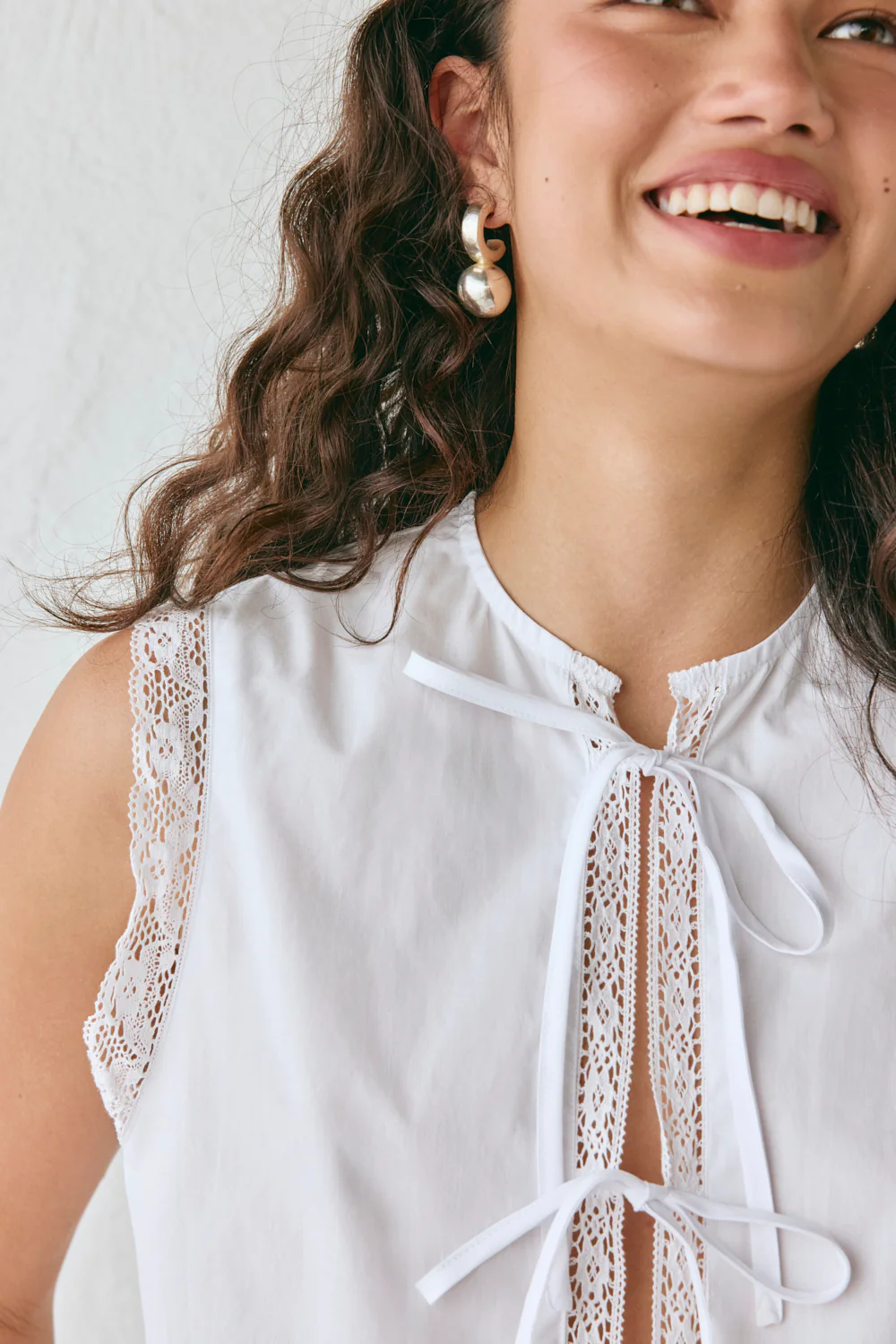 Amber Smock Top White - Image 7