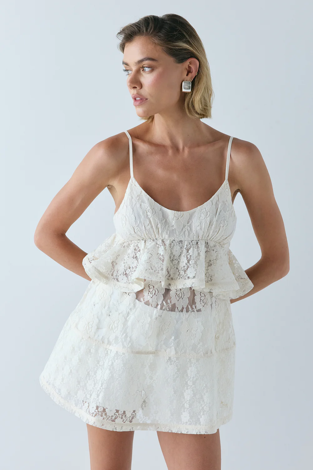 Amelie Lace Top Cream - Image 2