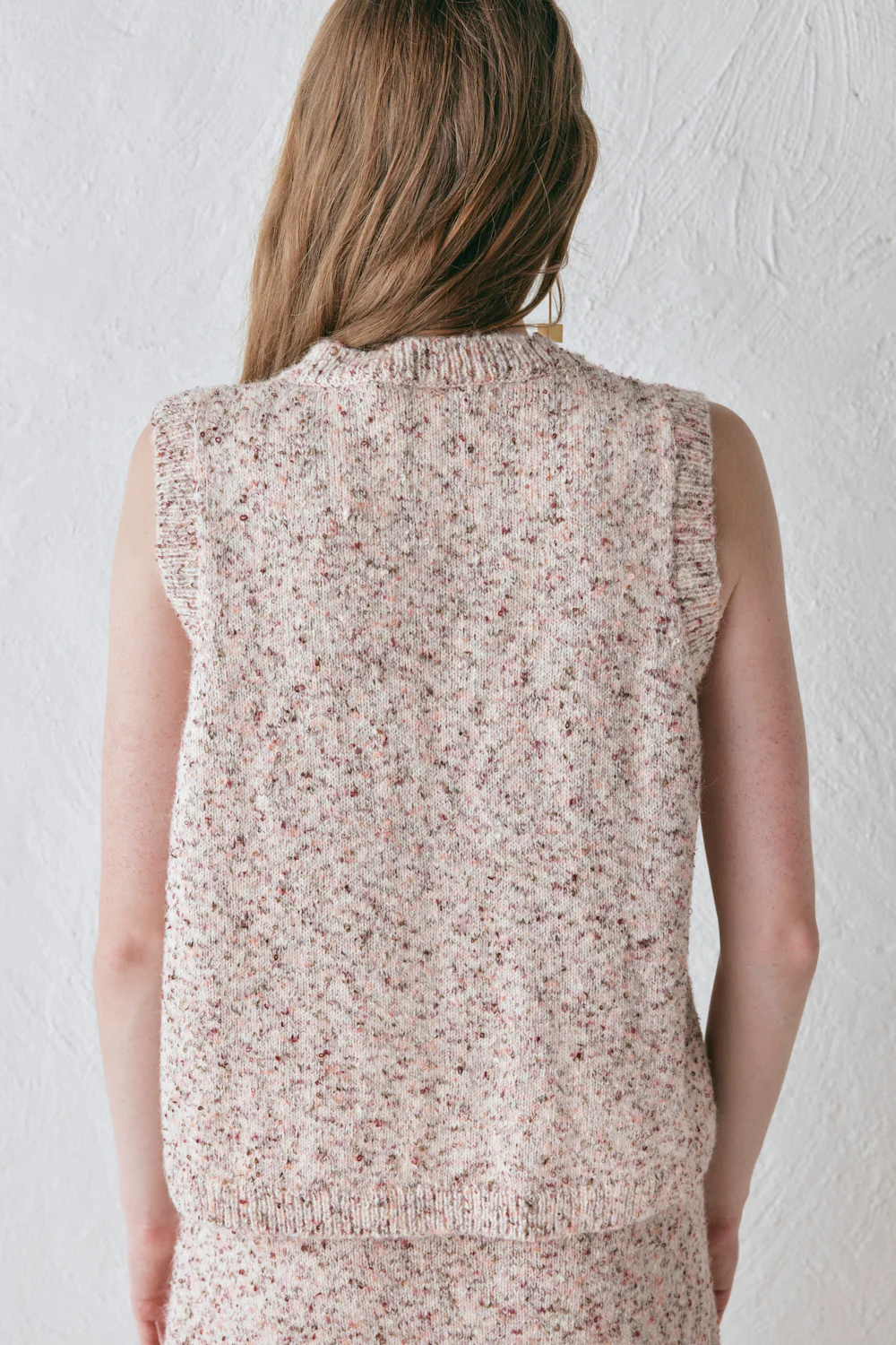 Anaya Knit Vest Pink Marle - Image 8