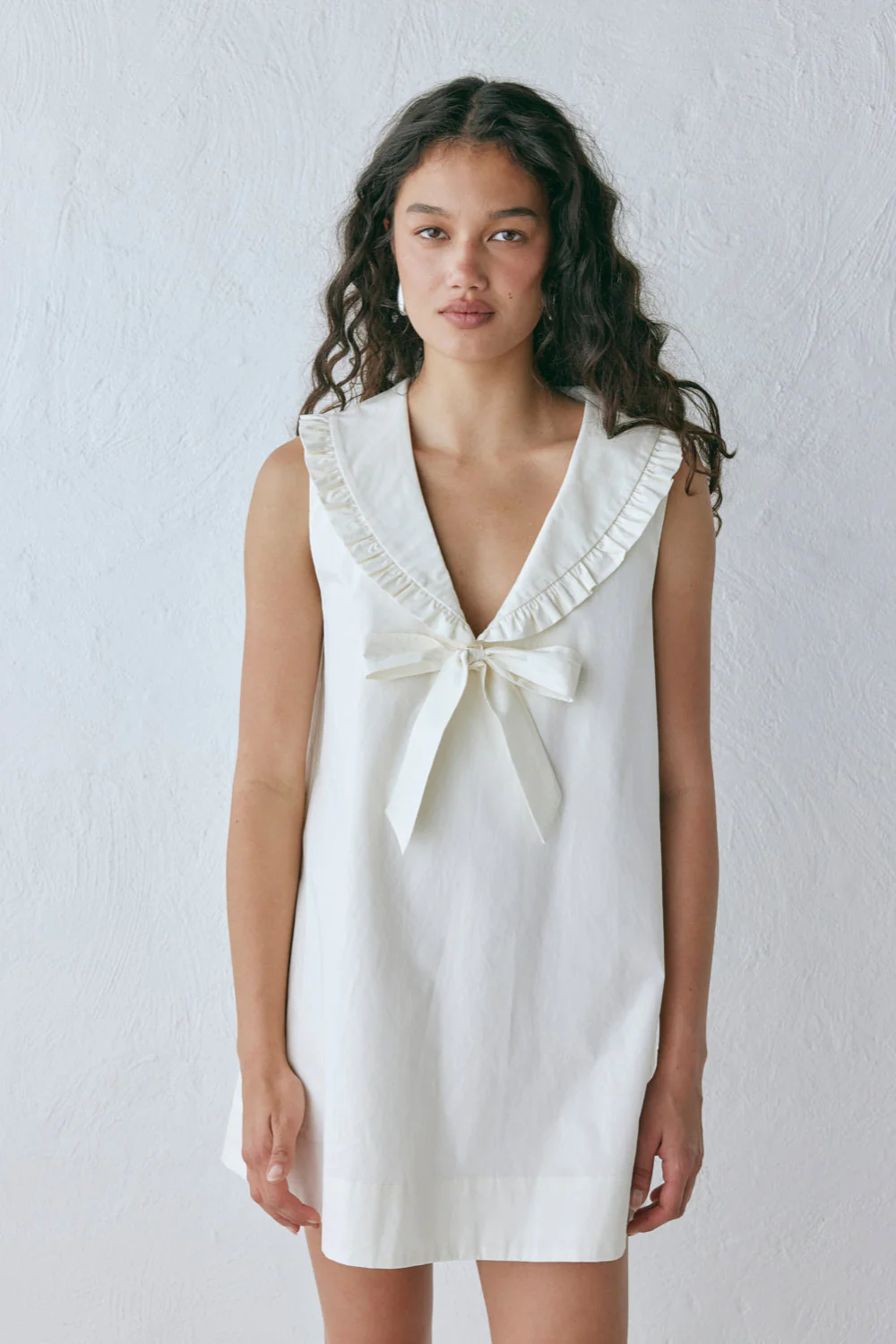 Anja Mini Dress Cream - Image 6
