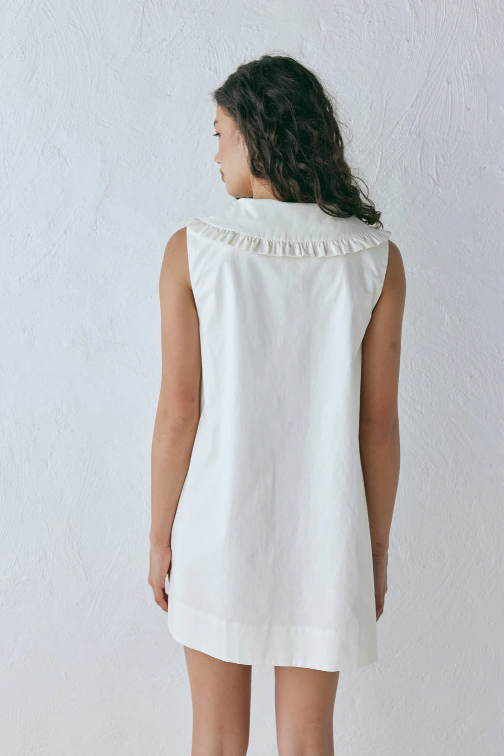 Anja Mini Dress Cream - Image 8