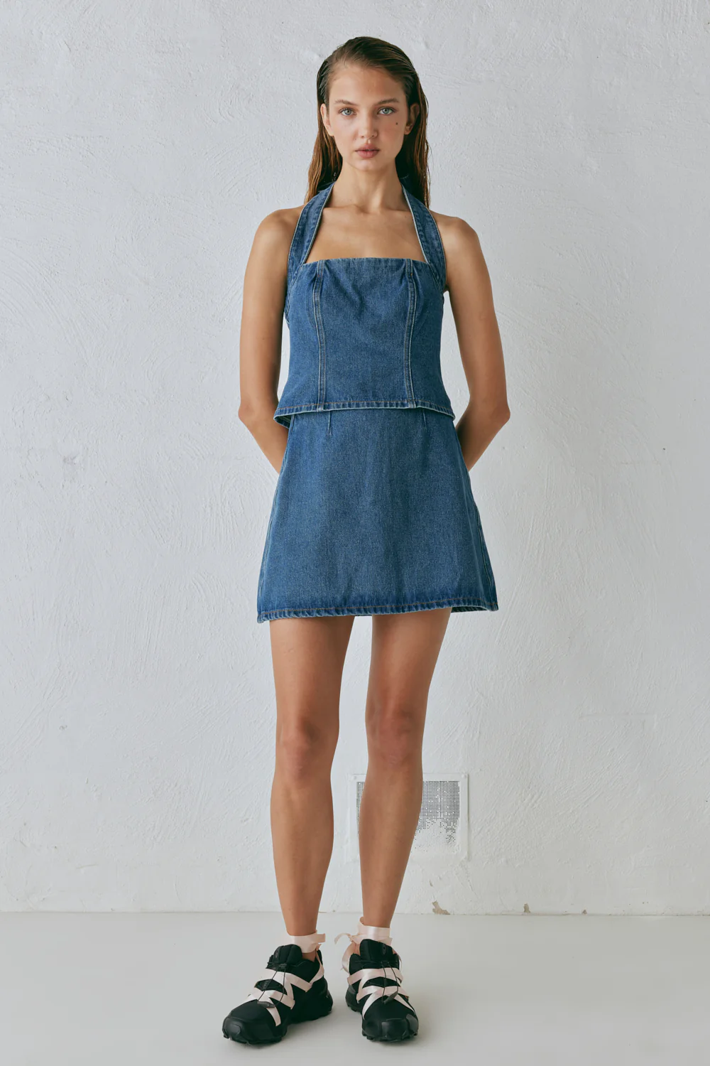Anna Denim Top Blue - Image 4