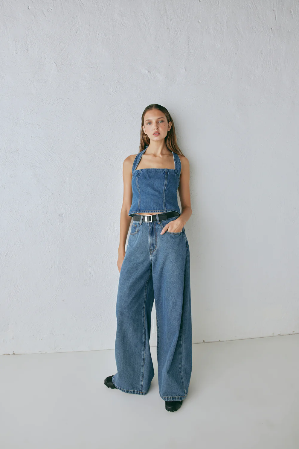 Anna Denim Top Blue - Image 7