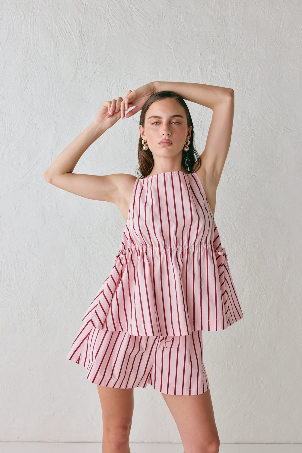 Annika Shorts Berry Stripe - Image 3