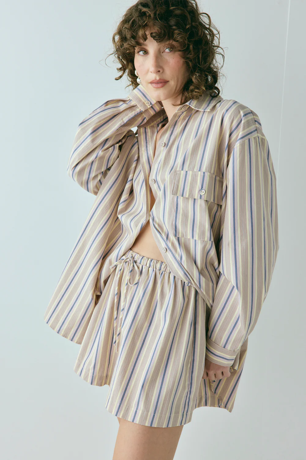 Annika Shorts Butter Stripe - Image 3