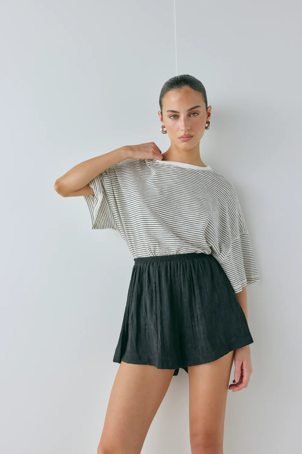 Annika Shorts Crinkle Black - Image 4