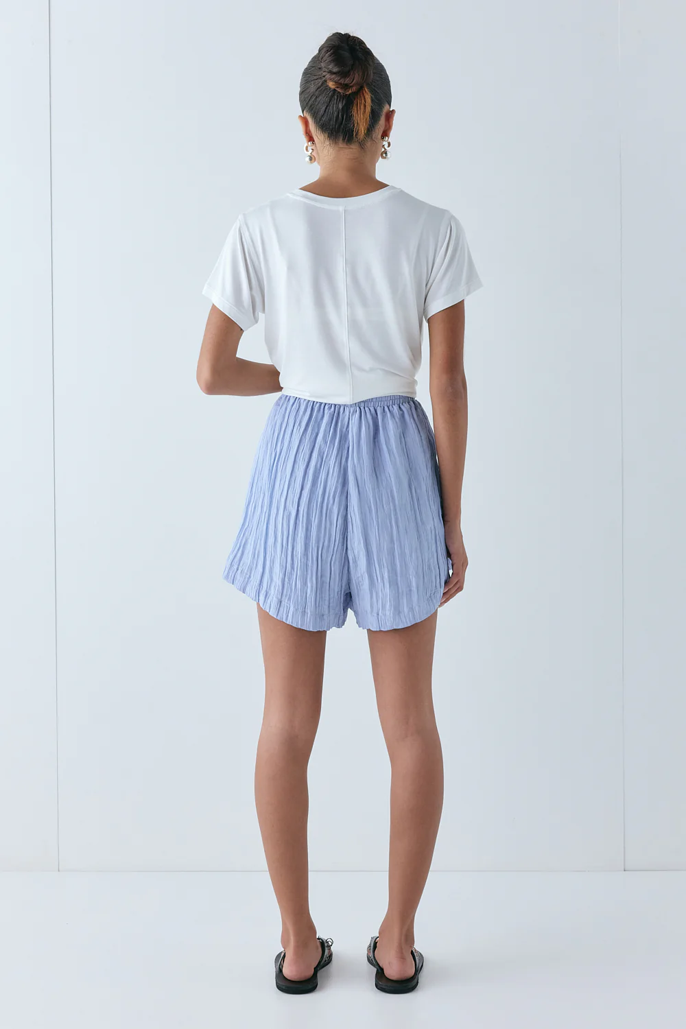 Annika Shorts Crinkle Blue - Image 7