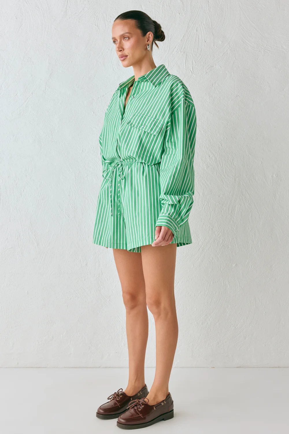 Annika Shorts Green Stripe - Image 5