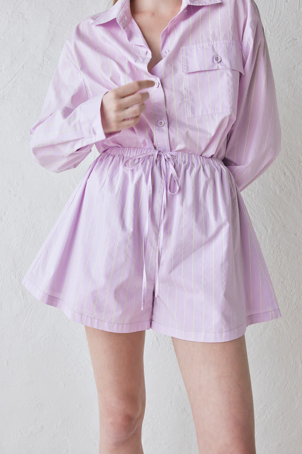 Annika Shorts Lilac Stripe - Image 2
