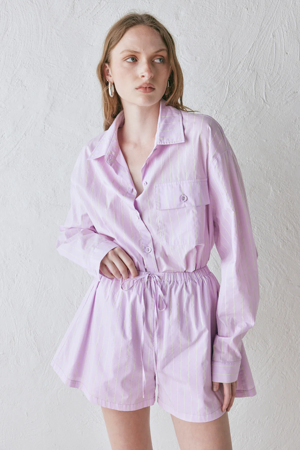 Annika Shorts Lilac Stripe - Image 3
