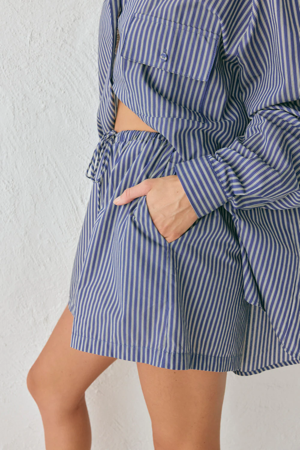 Annika Shorts Navy Stripe - Image 7