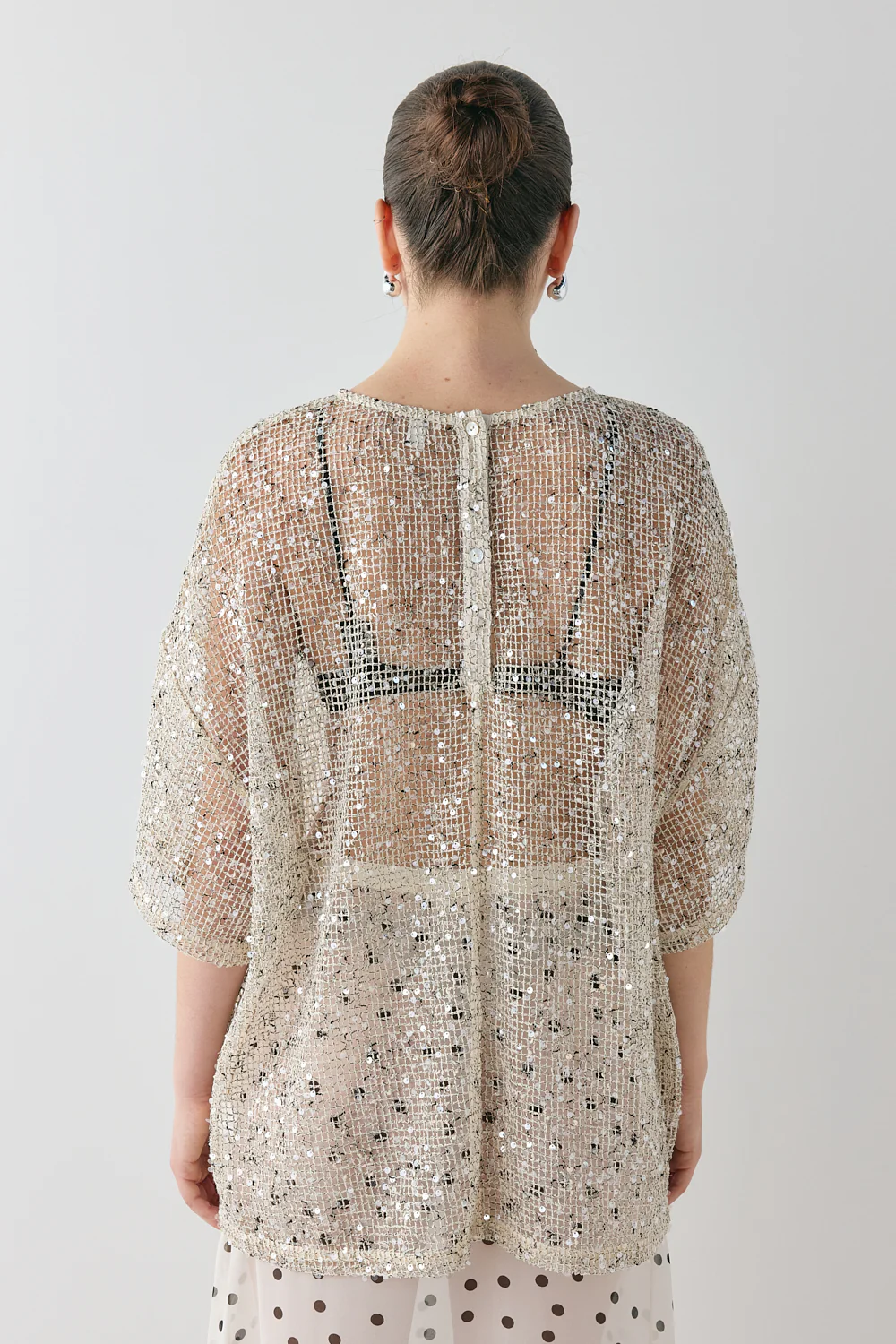 Arden Sequin Top Cream - Image 6