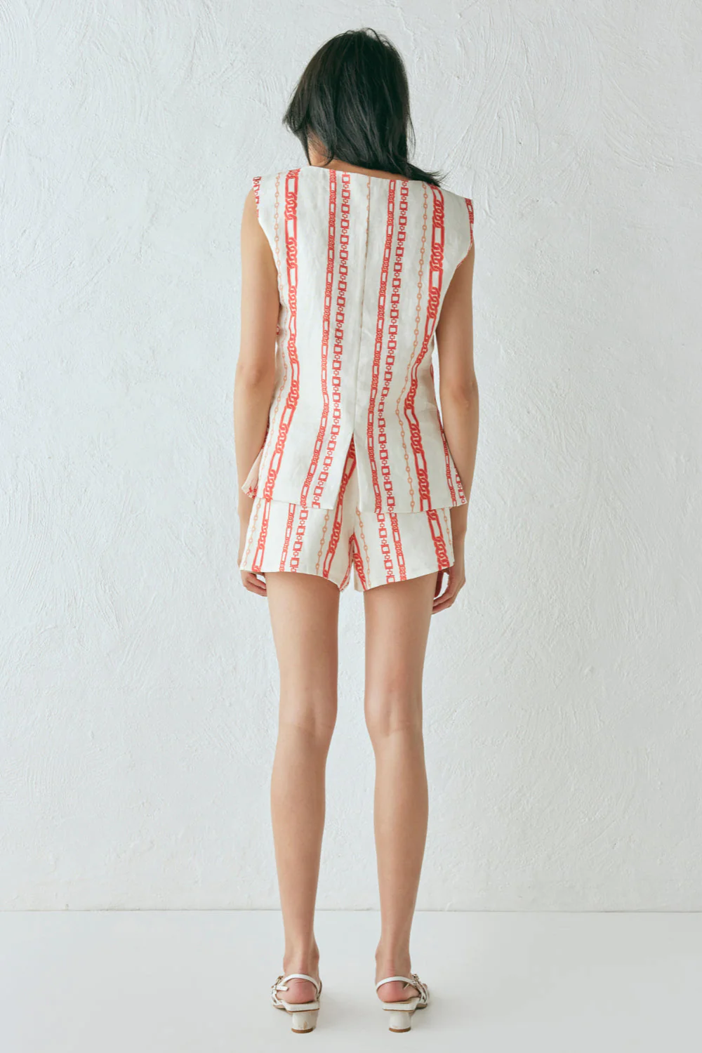 Aria Linen Vest Ora - Image 8