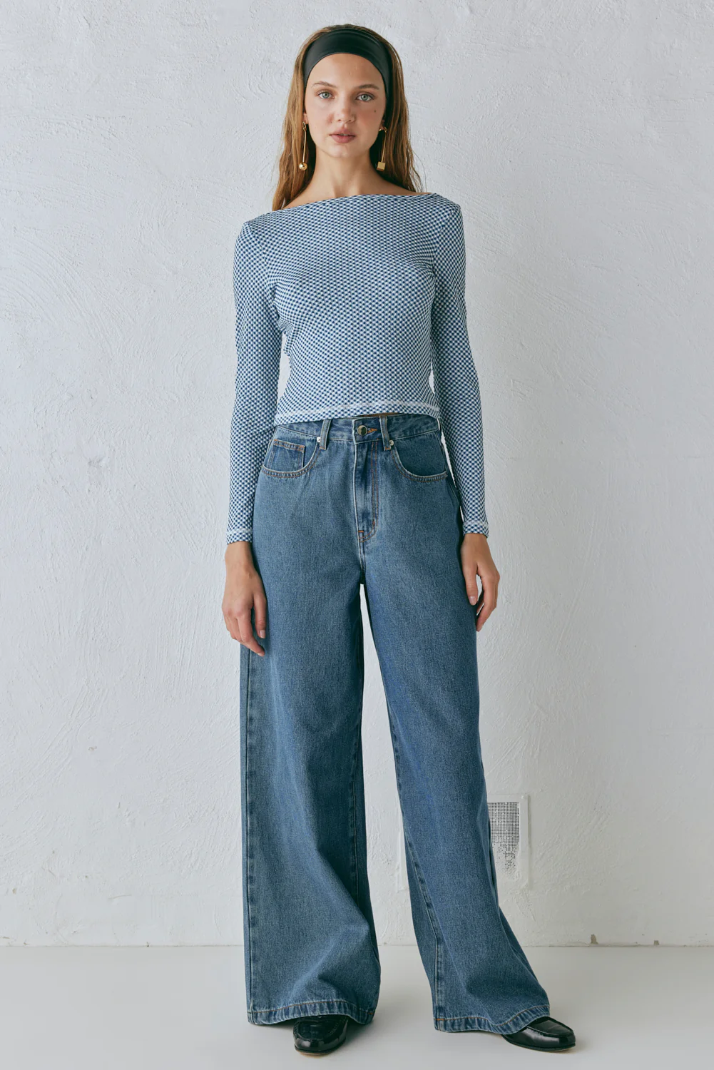 Aston High Rise Denim Jeans Blue