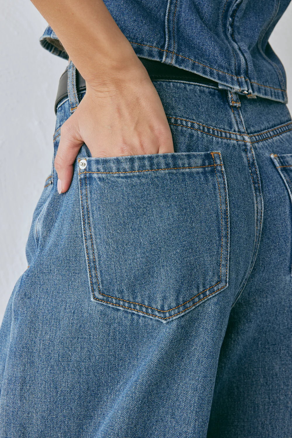 Aston High Rise Denim Jeans Blue - Image 10