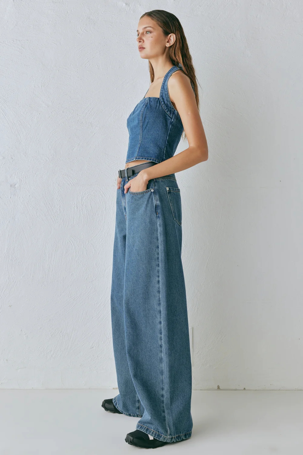 Aston High Rise Denim Jeans Blue - Image 3