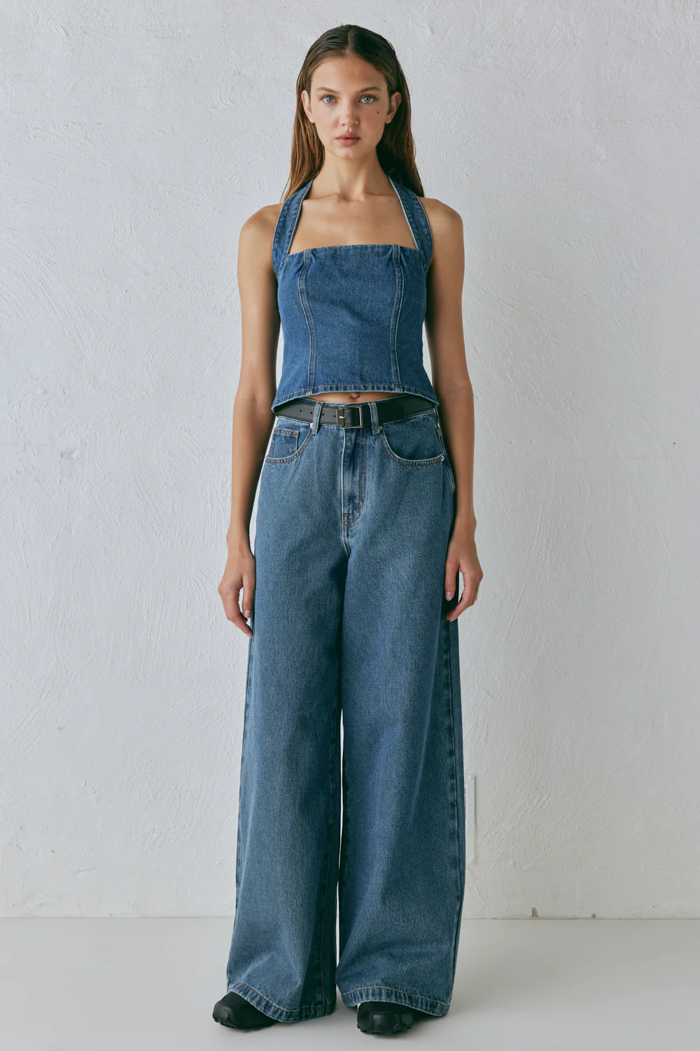 Aston High Rise Denim Jeans Blue - Image 4