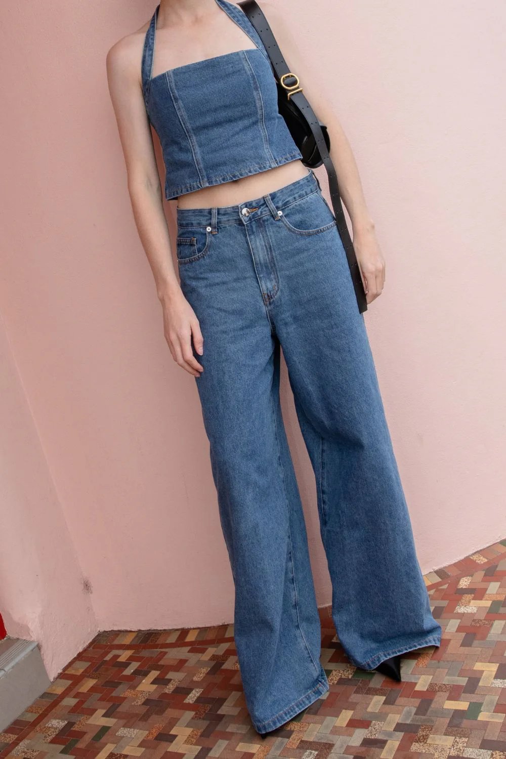 Aston High Rise Denim Jeans Blue - Image 5