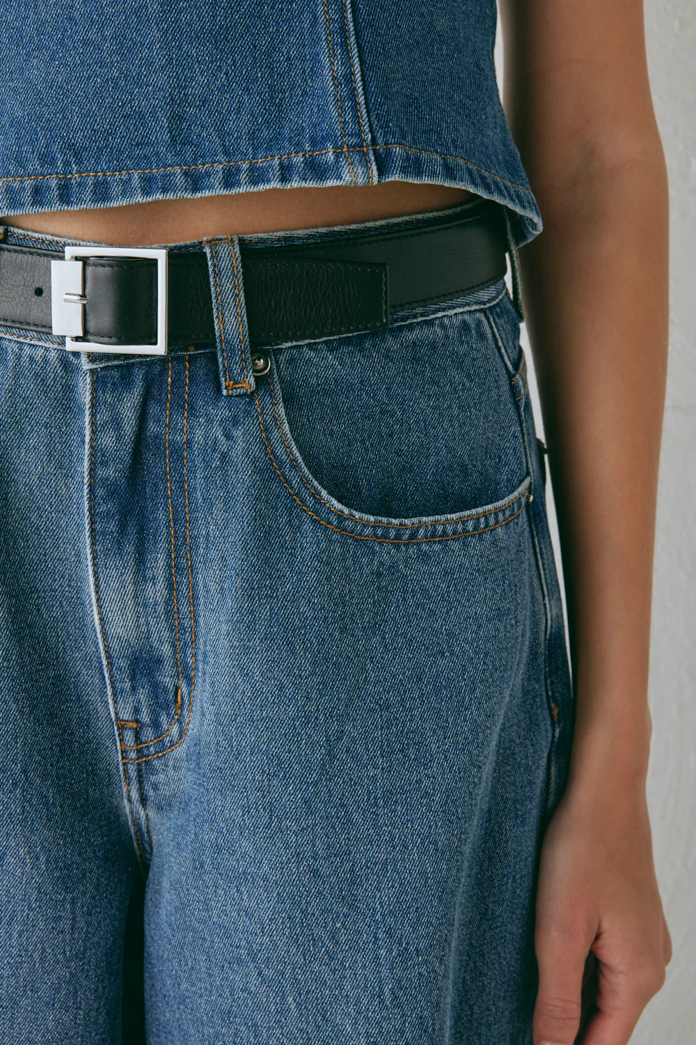 Aston High Rise Denim Jeans Blue - Image 8