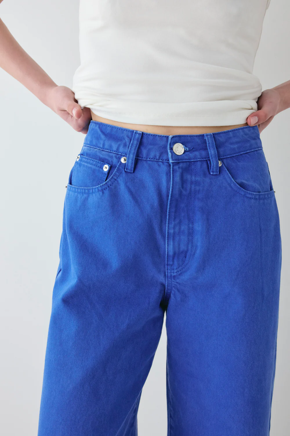 Aston High Rise Denim Jeans Cobalt - Image 2
