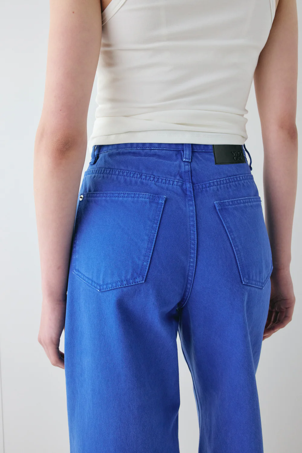 Aston High Rise Denim Jeans Cobalt - Image 5