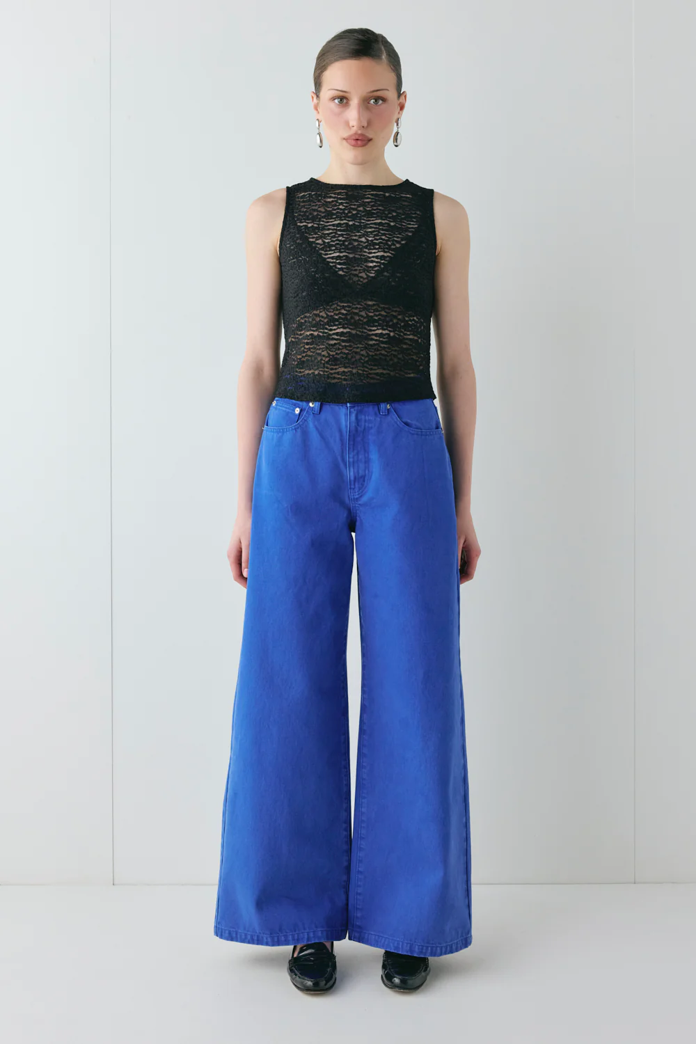Aston High Rise Denim Jeans Cobalt - Image 6
