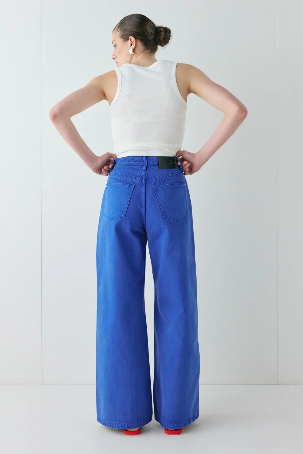 Aston High Rise Denim Jeans Cobalt - Image 8