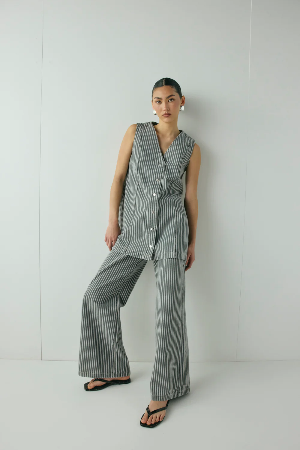 Aston High Rise Denim Jeans Stripe - Image 3