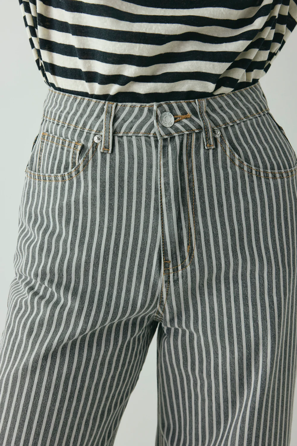 Aston High Rise Denim Jeans Stripe - Image 5