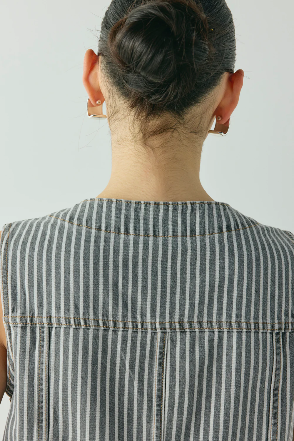 Aston Denim Mini Dress Stripe - Image 7