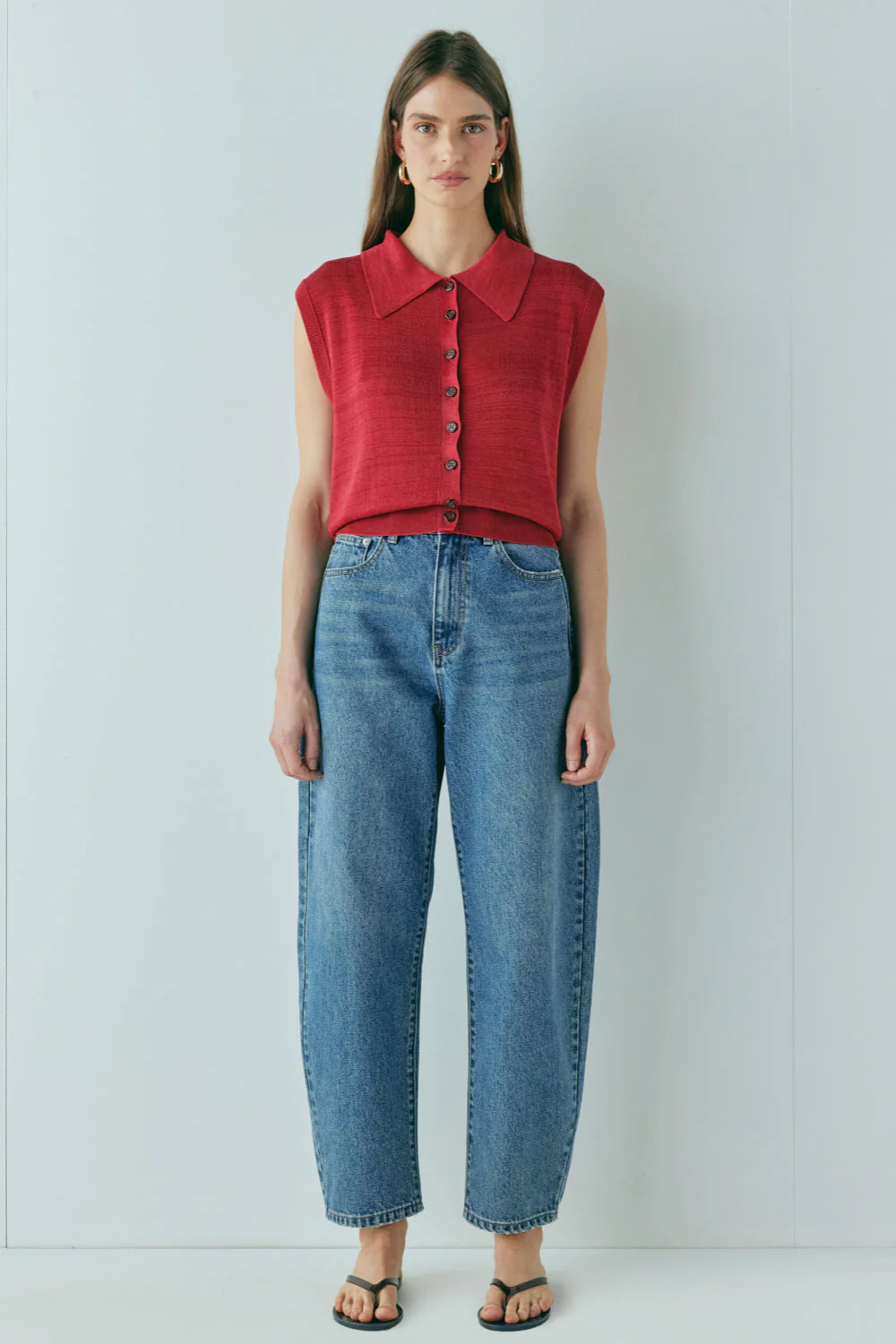Aubrey Knit Top Red - Image 3