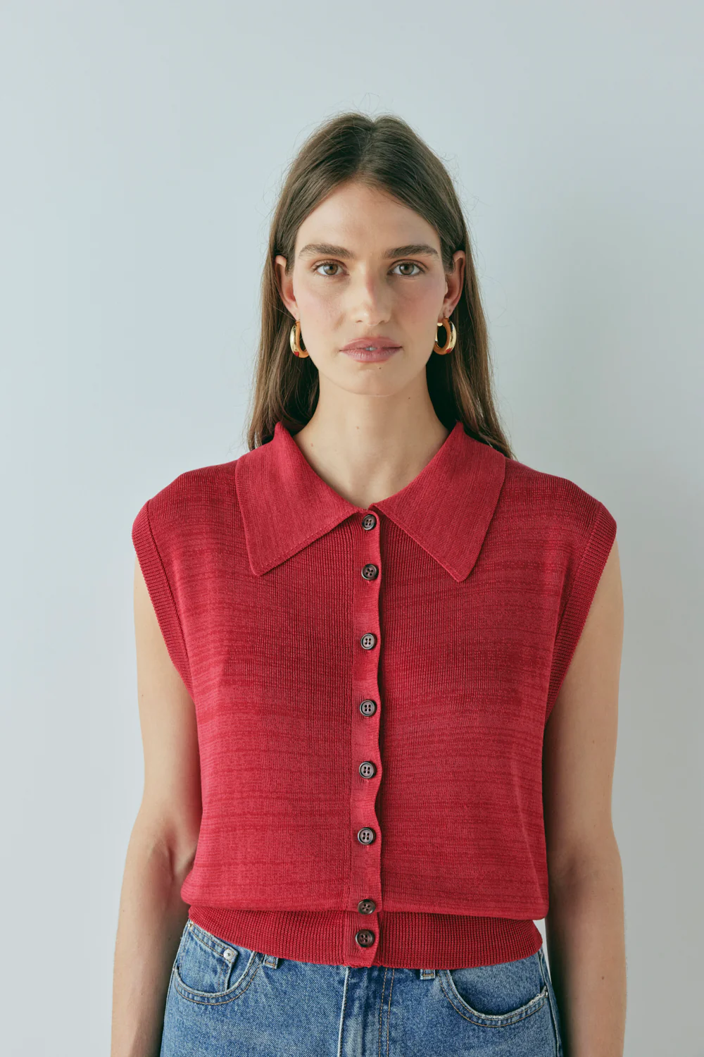 Aubrey Knit Top Red - Image 7